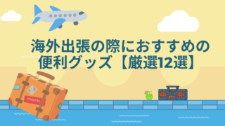 海外出張の際におすすめの持ち物 便利グッズ厳選12選 特に女性は必見