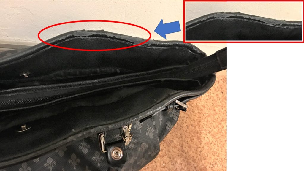 Any suggestions on how to fix the handle of my favorite canvas bag? The  fake leather is peeling. : r/Visiblemending