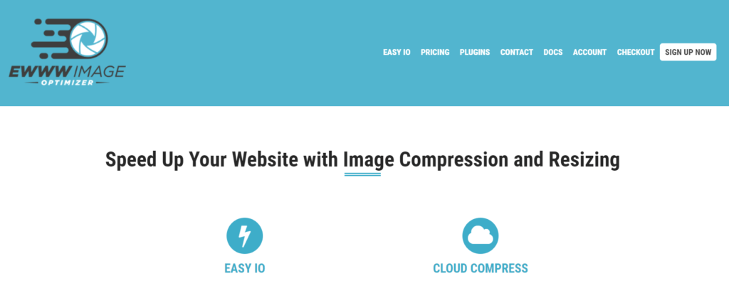 EWWW Image OptimizerのHPのトップページの画像