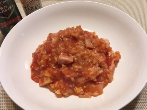 tomato risotto dish