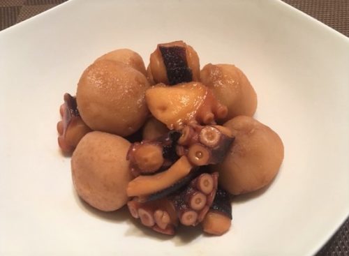 ホットクック レシピ たこと里いもの煮物の作り方 うまみが里いもに凝縮