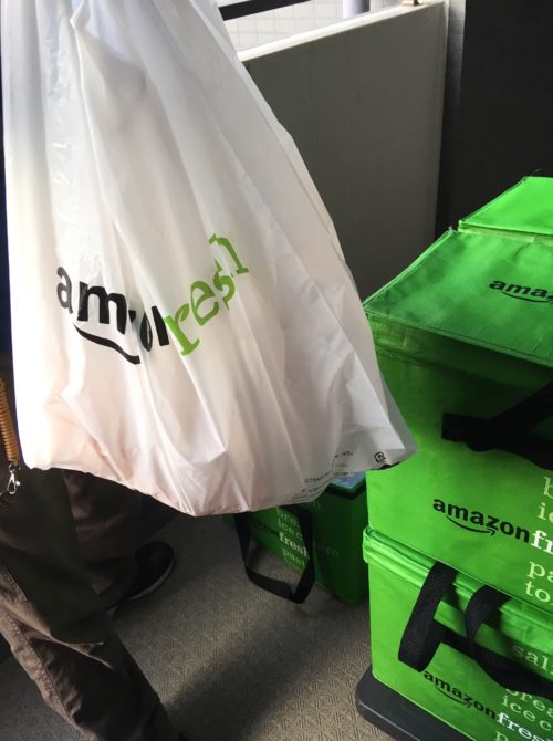 amazon fresh arrived at the door