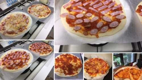 手作りピザの写真