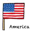 アメリカの旗の画像