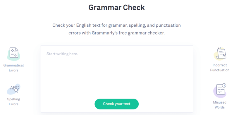Grammarlyの添削ページ