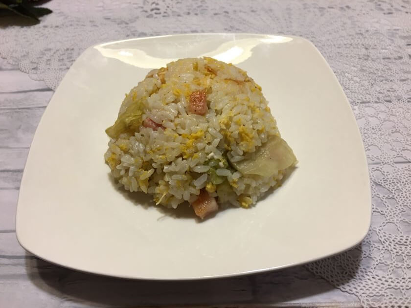 ホットクック レシピ レタスチャーハンの作り方 1人前から4人前まで