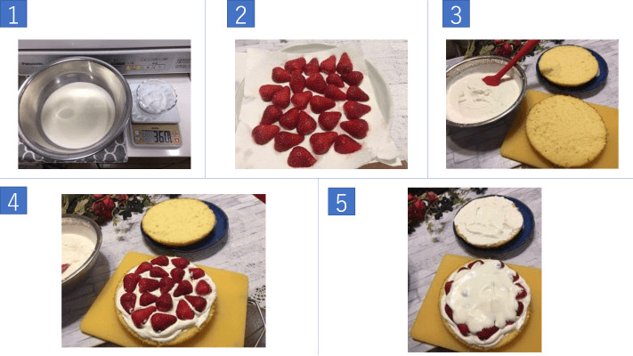 Image: Shortcake decoration (Photos 1-5)
