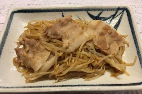 Image Fried Pork and Bean Sprouts