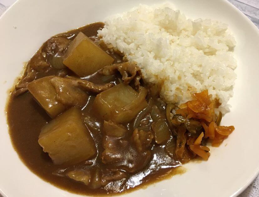 ホットクック レシピ 豚肉と大根の和風カレーの作り方 そば屋の絶品カレー