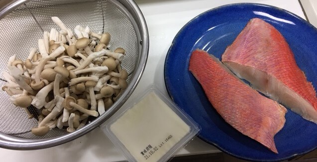 金目鯛の煮つけ具材