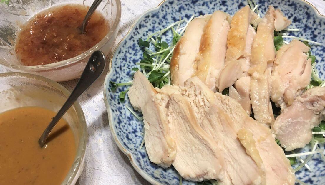 鶏ハム2種タレアイキャッチ