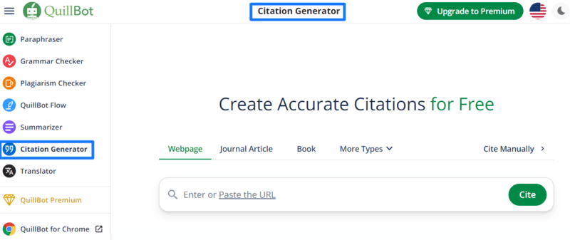Quillbot Citation Generator